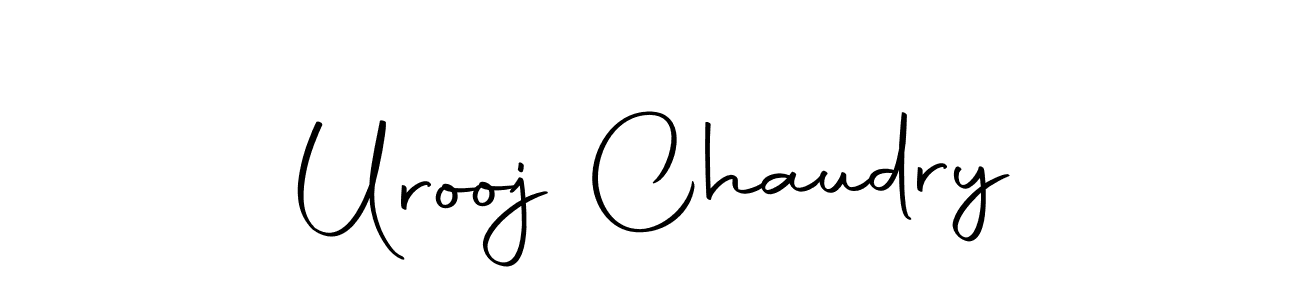 Autography-DOLnW is a professional signature style that is perfect for those who want to add a touch of class to their signature. It is also a great choice for those who want to make their signature more unique. Get Urooj Chaudry name to fancy signature for free. Urooj Chaudry signature style 10 images and pictures png