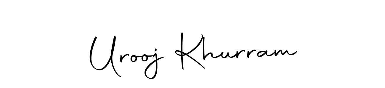 Autography-DOLnW is a professional signature style that is perfect for those who want to add a touch of class to their signature. It is also a great choice for those who want to make their signature more unique. Get Urooj Khurram name to fancy signature for free. Urooj Khurram signature style 10 images and pictures png