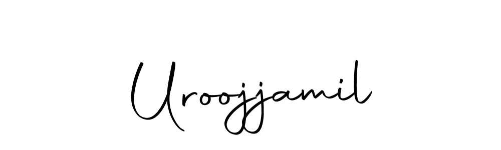 Use a signature maker to create a handwritten signature online. With this signature software, you can design (Autography-DOLnW) your own signature for name Uroojjamil. Uroojjamil signature style 10 images and pictures png