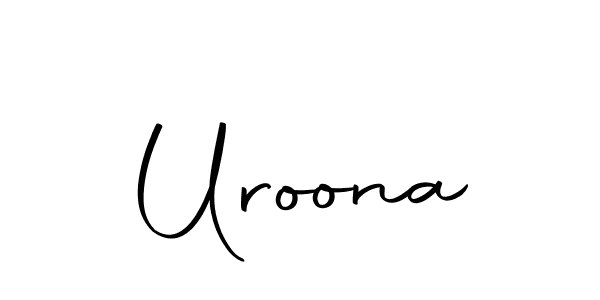 How to make Uroona signature? Autography-DOLnW is a professional autograph style. Create handwritten signature for Uroona name. Uroona signature style 10 images and pictures png