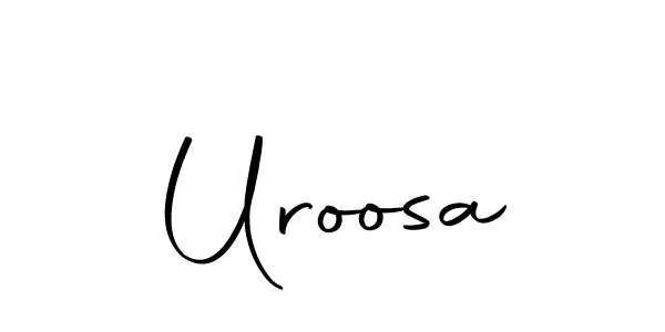 Design your own signature with our free online signature maker. With this signature software, you can create a handwritten (Autography-DOLnW) signature for name Uroosa. Uroosa signature style 10 images and pictures png