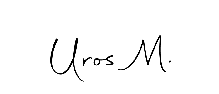 How to Draw Uros M. signature style? Autography-DOLnW is a latest design signature styles for name Uros M.. Uros M. signature style 10 images and pictures png