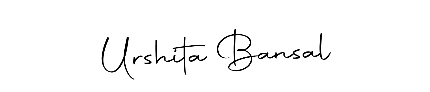 Urshita Bansal stylish signature style. Best Handwritten Sign (Autography-DOLnW) for my name. Handwritten Signature Collection Ideas for my name Urshita Bansal. Urshita Bansal signature style 10 images and pictures png