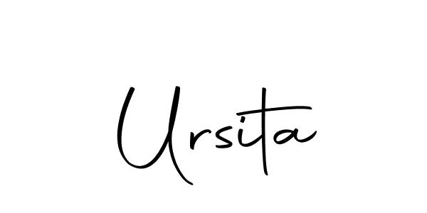 Design your own signature with our free online signature maker. With this signature software, you can create a handwritten (Autography-DOLnW) signature for name Ursita. Ursita signature style 10 images and pictures png