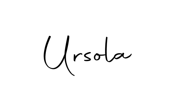 You should practise on your own different ways (Autography-DOLnW) to write your name (Ursola) in signature. don't let someone else do it for you. Ursola signature style 10 images and pictures png