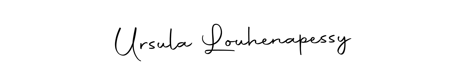 The best way (Autography-DOLnW) to make a short signature is to pick only two or three words in your name. The name Ursula Louhenapessy include a total of six letters. For converting this name. Ursula Louhenapessy signature style 10 images and pictures png