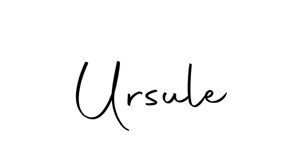 Use a signature maker to create a handwritten signature online. With this signature software, you can design (Autography-DOLnW) your own signature for name Ursule. Ursule signature style 10 images and pictures png