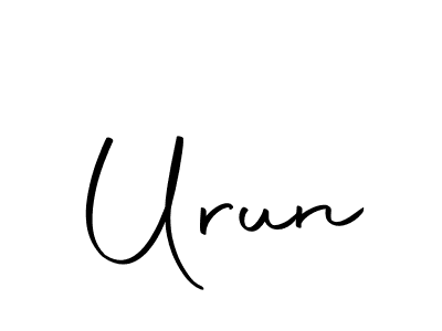 Create a beautiful signature design for name Urun. With this signature (Autography-DOLnW) fonts, you can make a handwritten signature for free. Urun signature style 10 images and pictures png