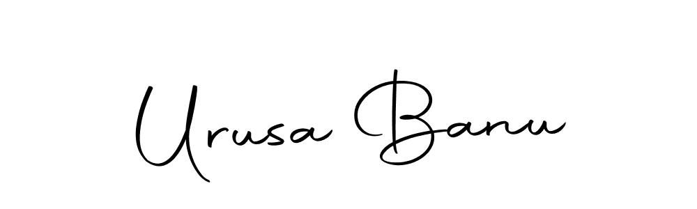Urusa Banu stylish signature style. Best Handwritten Sign (Autography-DOLnW) for my name. Handwritten Signature Collection Ideas for my name Urusa Banu. Urusa Banu signature style 10 images and pictures png