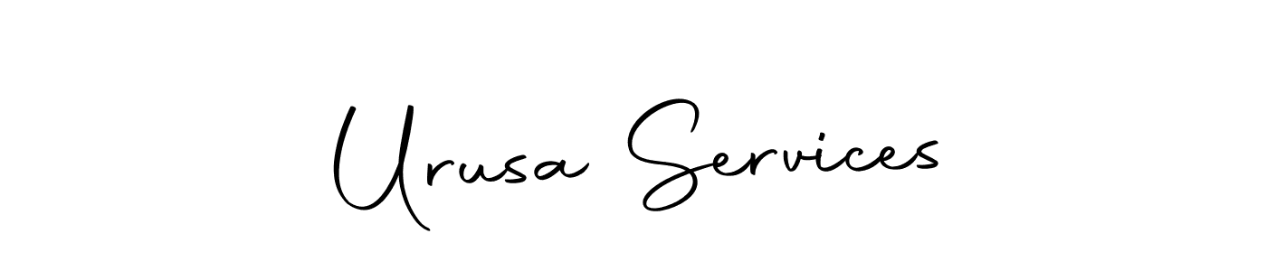 You should practise on your own different ways (Autography-DOLnW) to write your name (Urusa Services) in signature. don't let someone else do it for you. Urusa Services signature style 10 images and pictures png