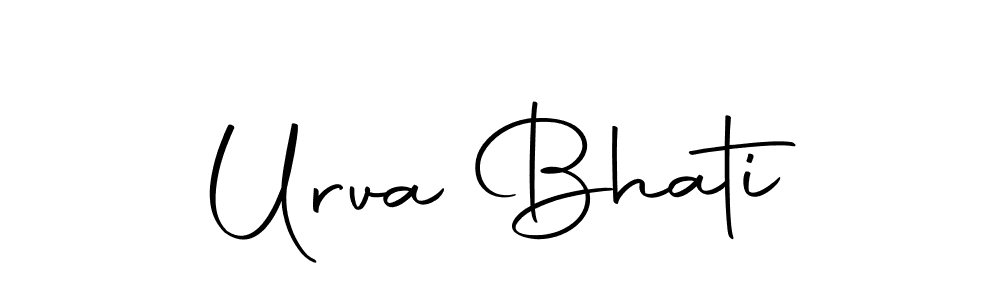 The best way (Autography-DOLnW) to make a short signature is to pick only two or three words in your name. The name Urva Bhati include a total of six letters. For converting this name. Urva Bhati signature style 10 images and pictures png