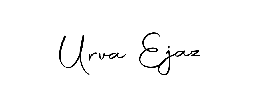 if you are searching for the best signature style for your name Urva Ejaz. so please give up your signature search. here we have designed multiple signature styles  using Autography-DOLnW. Urva Ejaz signature style 10 images and pictures png