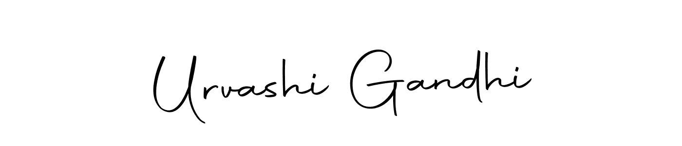Make a beautiful signature design for name Urvashi Gandhi. Use this online signature maker to create a handwritten signature for free. Urvashi Gandhi signature style 10 images and pictures png