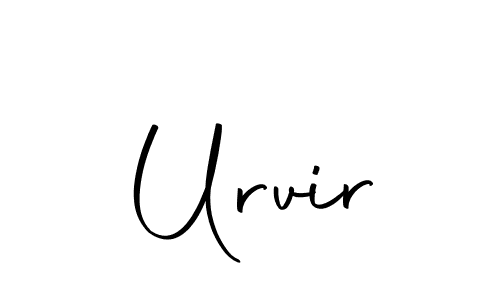 Design your own signature with our free online signature maker. With this signature software, you can create a handwritten (Autography-DOLnW) signature for name Urvir. Urvir signature style 10 images and pictures png