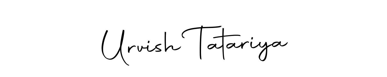 if you are searching for the best signature style for your name Urvish Tatariya. so please give up your signature search. here we have designed multiple signature styles  using Autography-DOLnW. Urvish Tatariya signature style 10 images and pictures png