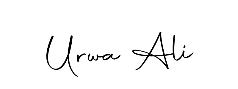 How to make Urwa Ali name signature. Use Autography-DOLnW style for creating short signs online. This is the latest handwritten sign. Urwa Ali signature style 10 images and pictures png