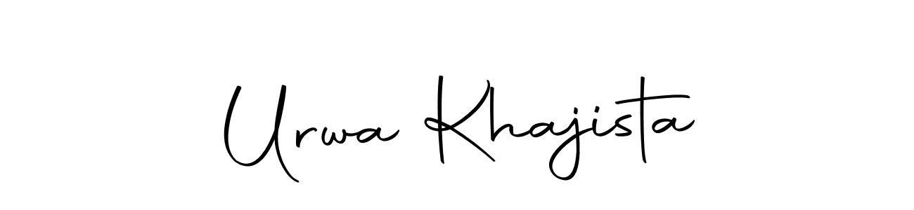 You should practise on your own different ways (Autography-DOLnW) to write your name (Urwa Khajista) in signature. don't let someone else do it for you. Urwa Khajista signature style 10 images and pictures png