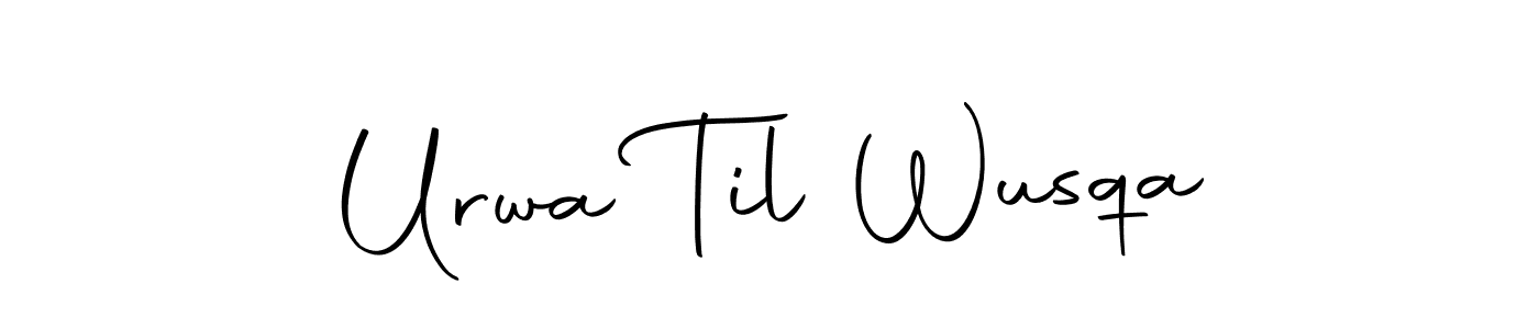 You can use this online signature creator to create a handwritten signature for the name Urwa Til Wusqa. This is the best online autograph maker. Urwa Til Wusqa signature style 10 images and pictures png
