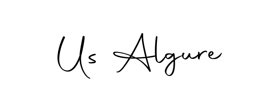 Design your own signature with our free online signature maker. With this signature software, you can create a handwritten (Autography-DOLnW) signature for name Us Algure. Us Algure signature style 10 images and pictures png