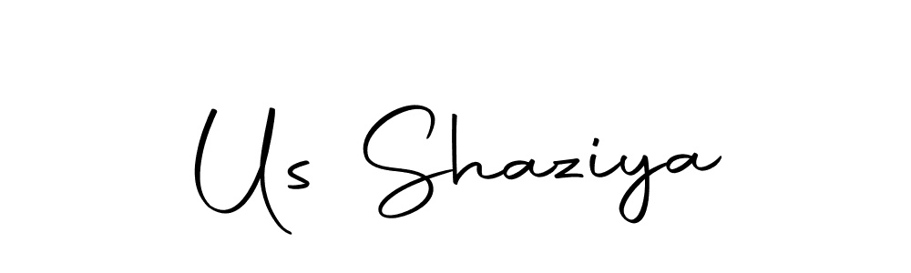 Use a signature maker to create a handwritten signature online. With this signature software, you can design (Autography-DOLnW) your own signature for name Us Shaziya. Us Shaziya signature style 10 images and pictures png