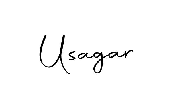 Use a signature maker to create a handwritten signature online. With this signature software, you can design (Autography-DOLnW) your own signature for name Usagar. Usagar signature style 10 images and pictures png