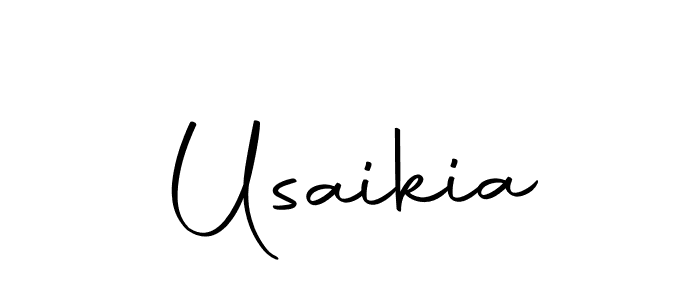 How to make Usaikia name signature. Use Autography-DOLnW style for creating short signs online. This is the latest handwritten sign. Usaikia signature style 10 images and pictures png