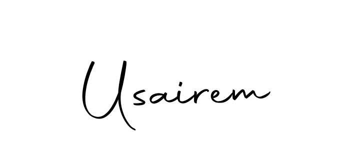 How to make Usairem signature? Autography-DOLnW is a professional autograph style. Create handwritten signature for Usairem name. Usairem signature style 10 images and pictures png