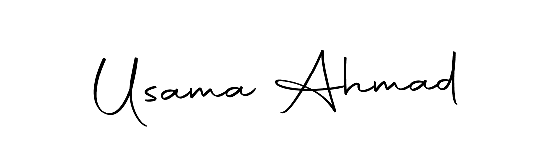 Also we have Usama Ahmad name is the best signature style. Create professional handwritten signature collection using Autography-DOLnW autograph style. Usama Ahmad signature style 10 images and pictures png