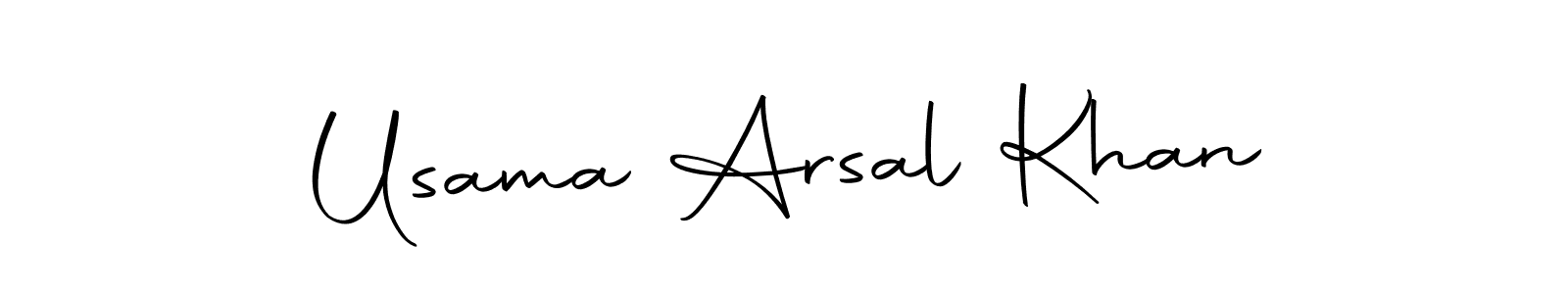 This is the best signature style for the Usama Arsal Khan name. Also you like these signature font (Autography-DOLnW). Mix name signature. Usama Arsal Khan signature style 10 images and pictures png