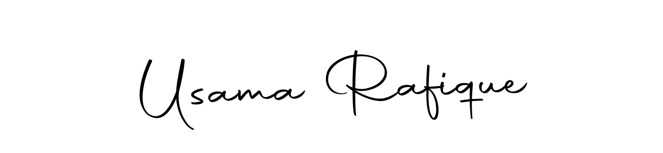 Create a beautiful signature design for name Usama Rafique. With this signature (Autography-DOLnW) fonts, you can make a handwritten signature for free. Usama Rafique signature style 10 images and pictures png