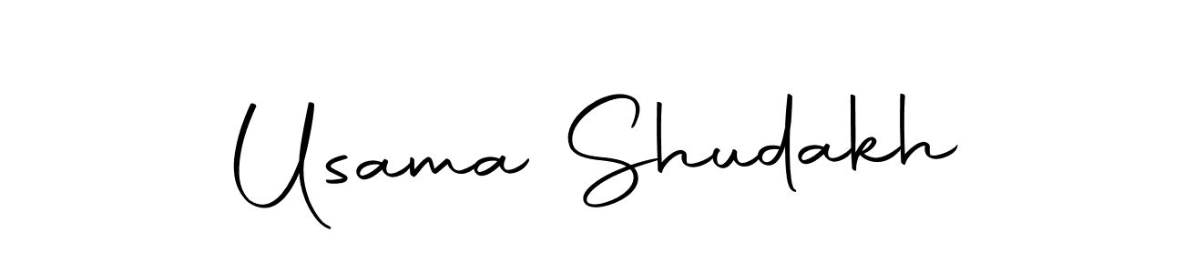 Design your own signature with our free online signature maker. With this signature software, you can create a handwritten (Autography-DOLnW) signature for name Usama Shudakh. Usama Shudakh signature style 10 images and pictures png