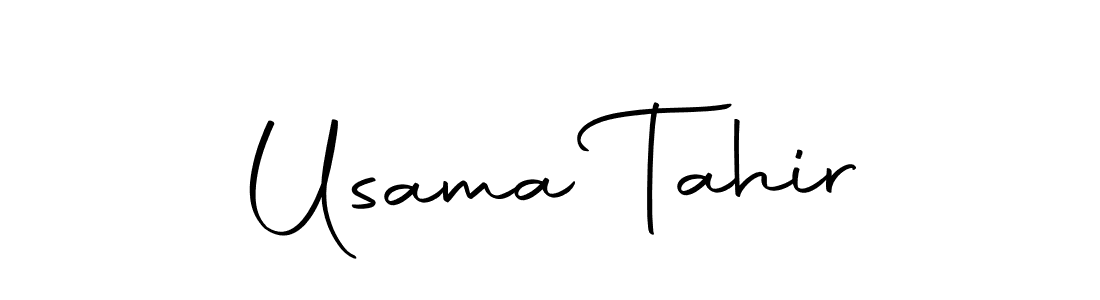 Create a beautiful signature design for name Usama Tahir. With this signature (Autography-DOLnW) fonts, you can make a handwritten signature for free. Usama Tahir signature style 10 images and pictures png