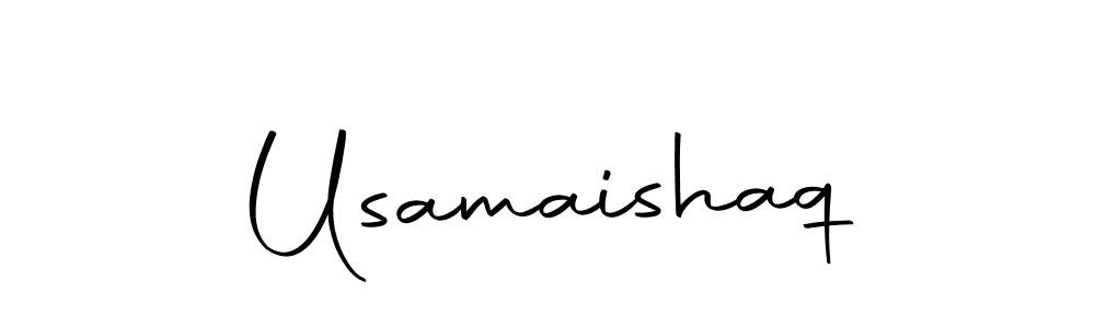 How to make Usamaishaq name signature. Use Autography-DOLnW style for creating short signs online. This is the latest handwritten sign. Usamaishaq signature style 10 images and pictures png