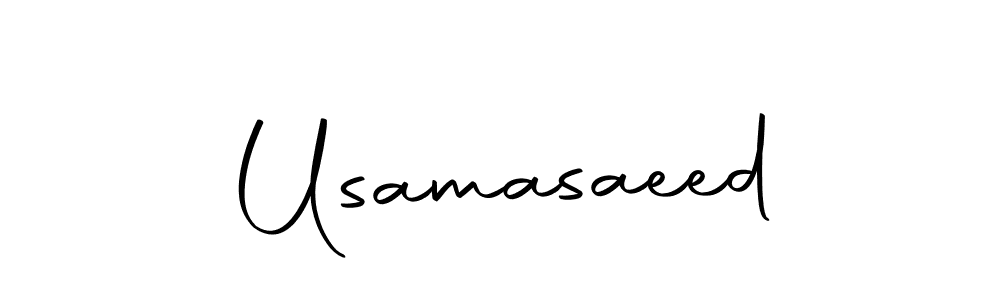 How to make Usamasaeed signature? Autography-DOLnW is a professional autograph style. Create handwritten signature for Usamasaeed name. Usamasaeed signature style 10 images and pictures png