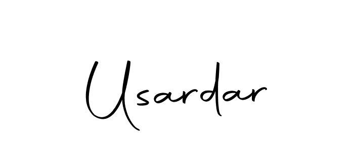 You should practise on your own different ways (Autography-DOLnW) to write your name (Usardar) in signature. don't let someone else do it for you. Usardar signature style 10 images and pictures png