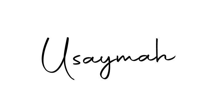 Make a beautiful signature design for name Usaymah. With this signature (Autography-DOLnW) style, you can create a handwritten signature for free. Usaymah signature style 10 images and pictures png