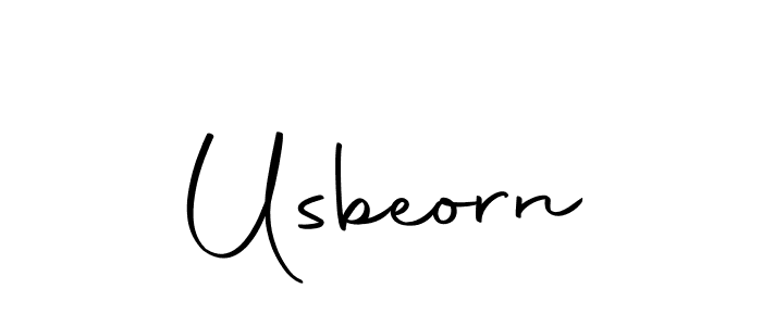 Create a beautiful signature design for name Usbeorn. With this signature (Autography-DOLnW) fonts, you can make a handwritten signature for free. Usbeorn signature style 10 images and pictures png