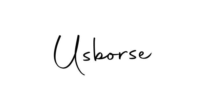 Create a beautiful signature design for name Usborse. With this signature (Autography-DOLnW) fonts, you can make a handwritten signature for free. Usborse signature style 10 images and pictures png