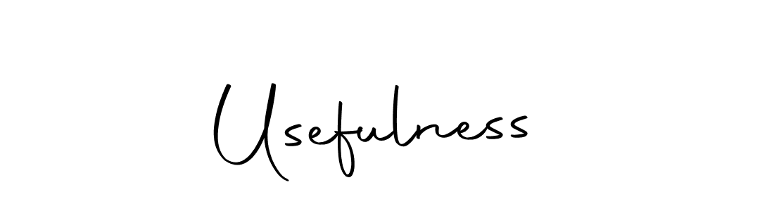 Autography-DOLnW is a professional signature style that is perfect for those who want to add a touch of class to their signature. It is also a great choice for those who want to make their signature more unique. Get Usefulness  name to fancy signature for free. Usefulness  signature style 10 images and pictures png