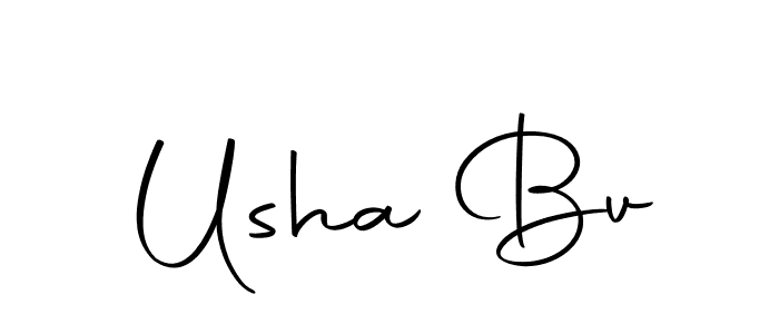 Create a beautiful signature design for name Usha Bv. With this signature (Autography-DOLnW) fonts, you can make a handwritten signature for free. Usha Bv signature style 10 images and pictures png