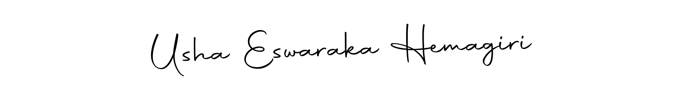 You can use this online signature creator to create a handwritten signature for the name Usha Eswaraka Hemagiri. This is the best online autograph maker. Usha Eswaraka Hemagiri signature style 10 images and pictures png