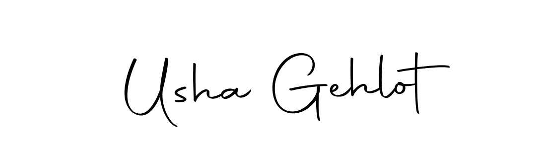 Make a short Usha Gehlot signature style. Manage your documents anywhere anytime using Autography-DOLnW. Create and add eSignatures, submit forms, share and send files easily. Usha Gehlot signature style 10 images and pictures png