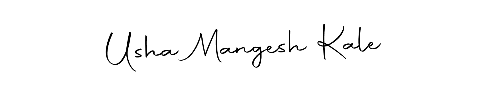 Create a beautiful signature design for name Usha Mangesh Kale. With this signature (Autography-DOLnW) fonts, you can make a handwritten signature for free. Usha Mangesh Kale signature style 10 images and pictures png