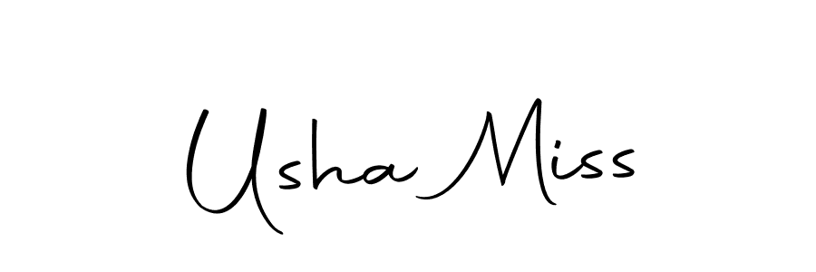 You can use this online signature creator to create a handwritten signature for the name Usha Miss. This is the best online autograph maker. Usha Miss signature style 10 images and pictures png