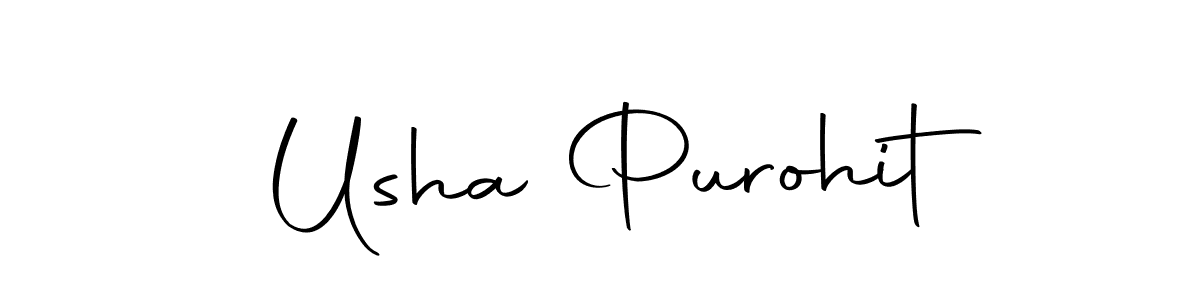 Make a beautiful signature design for name Usha Purohit. Use this online signature maker to create a handwritten signature for free. Usha Purohit signature style 10 images and pictures png