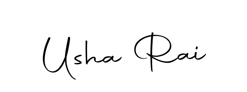 if you are searching for the best signature style for your name Usha Rai. so please give up your signature search. here we have designed multiple signature styles  using Autography-DOLnW. Usha Rai signature style 10 images and pictures png