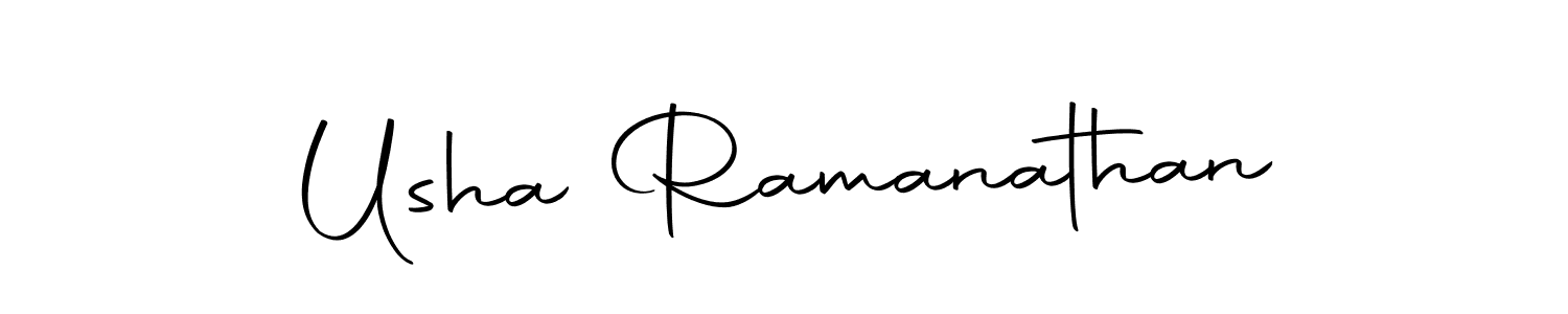 Use a signature maker to create a handwritten signature online. With this signature software, you can design (Autography-DOLnW) your own signature for name Usha Ramanathan. Usha Ramanathan signature style 10 images and pictures png