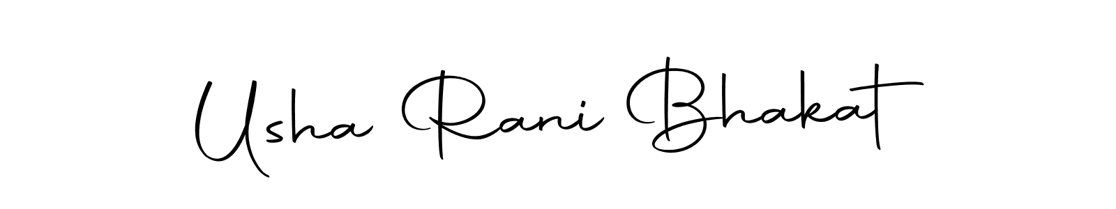 Create a beautiful signature design for name Usha Rani Bhakat. With this signature (Autography-DOLnW) fonts, you can make a handwritten signature for free. Usha Rani Bhakat signature style 10 images and pictures png