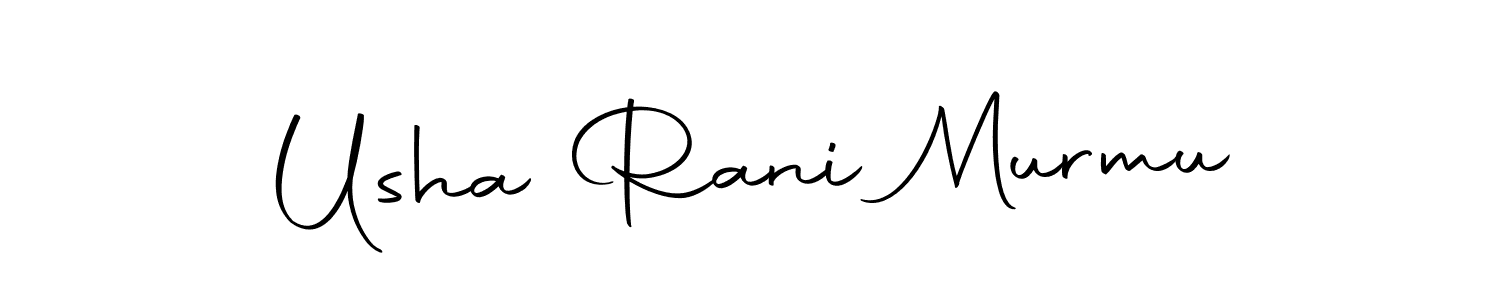 The best way (Autography-DOLnW) to make a short signature is to pick only two or three words in your name. The name Usha Rani Murmu include a total of six letters. For converting this name. Usha Rani Murmu signature style 10 images and pictures png