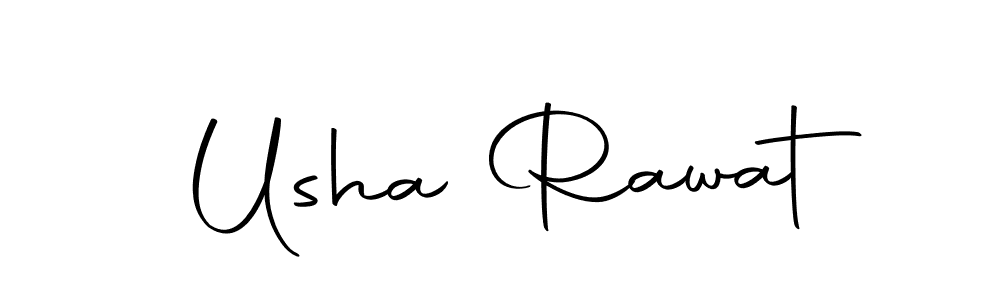 Usha Rawat stylish signature style. Best Handwritten Sign (Autography-DOLnW) for my name. Handwritten Signature Collection Ideas for my name Usha Rawat. Usha Rawat signature style 10 images and pictures png